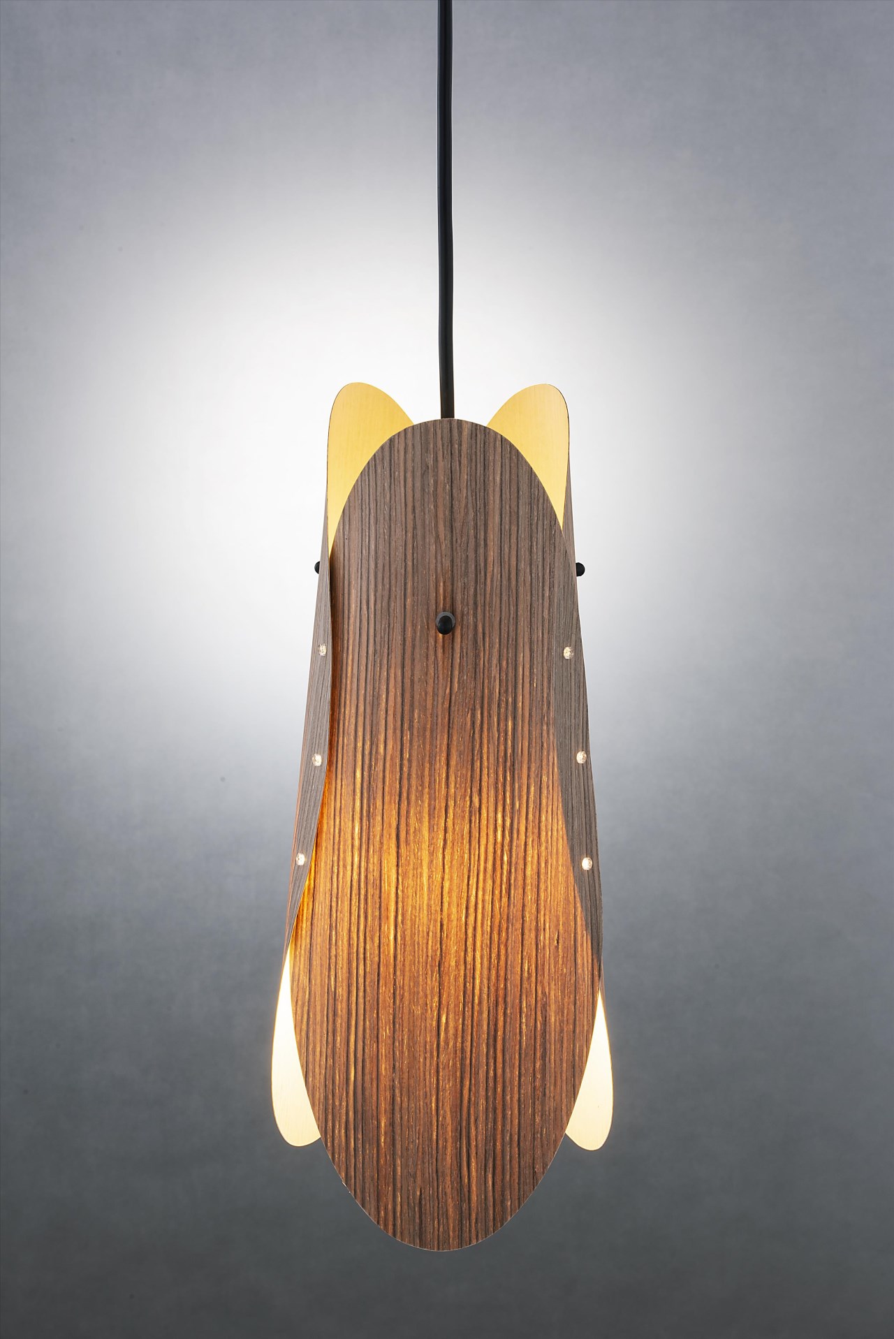 胡桃木防塵燈罩