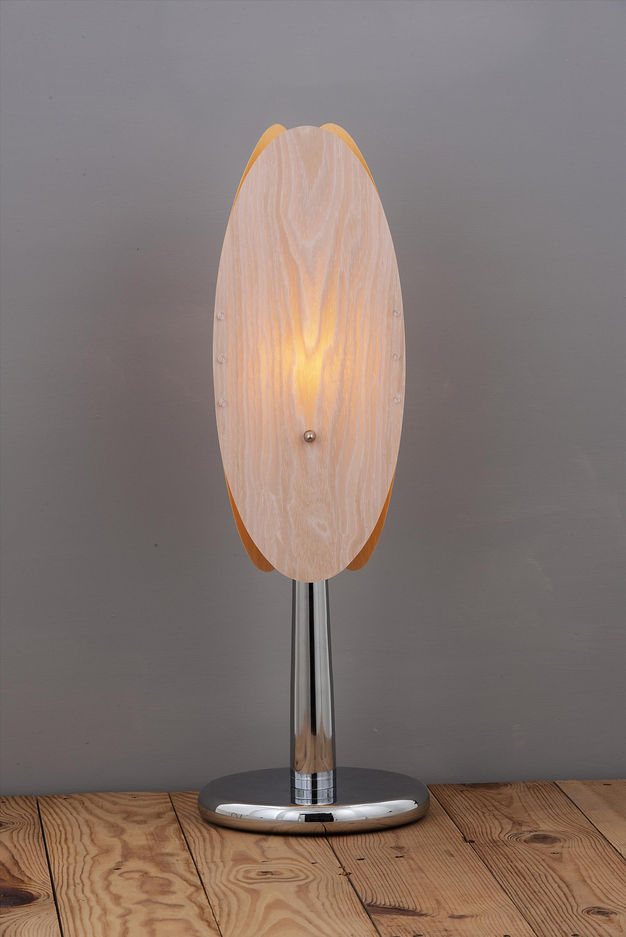 白杏木皮燈罩桌燈