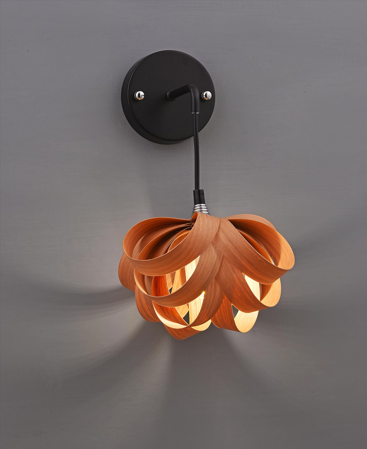 橡木原木皮燈罩  