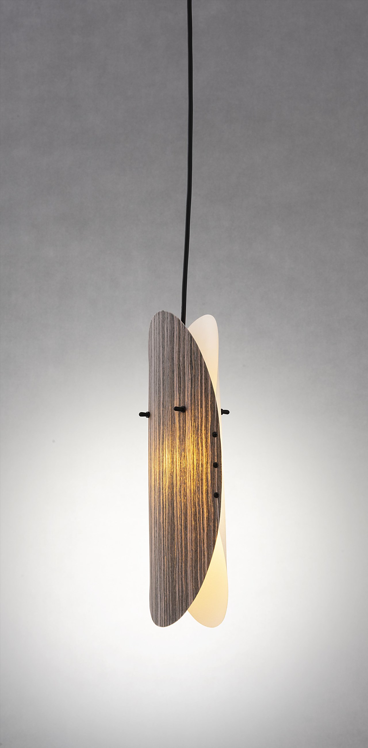 石紋木原木皮燈罩  