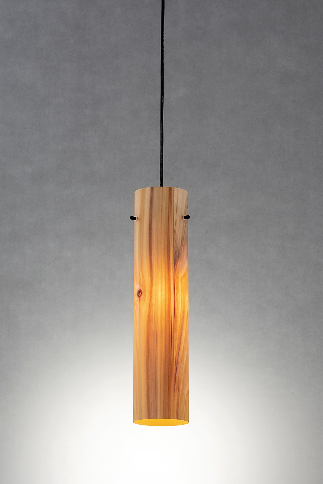 台灣杉原木皮燈罩  