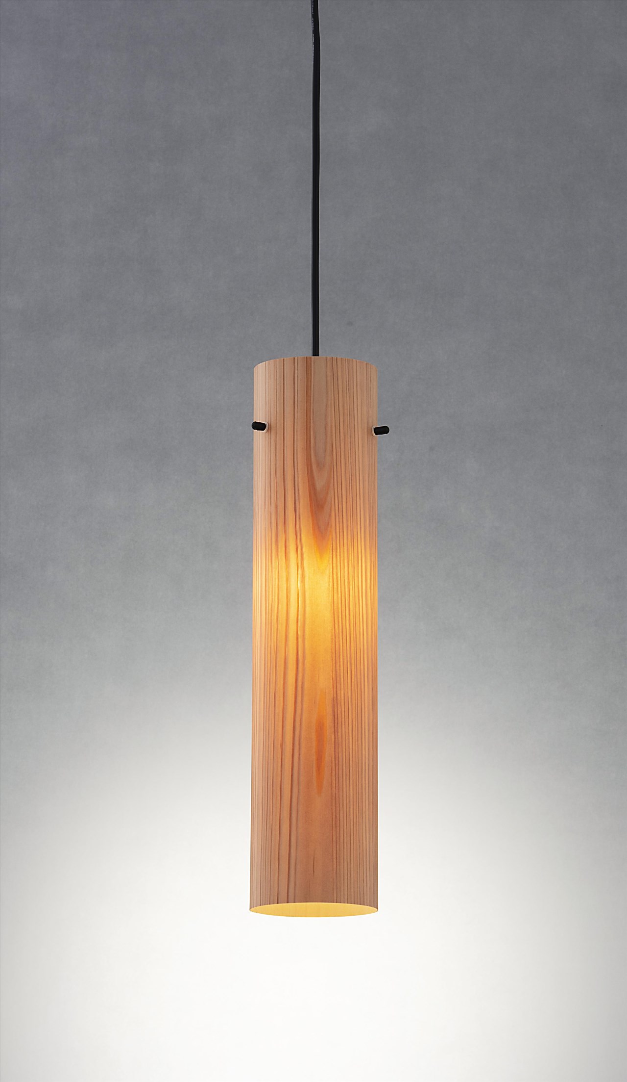 琉球松原木皮燈罩   