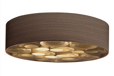 木紋多環 吸頂燈 / 柚木