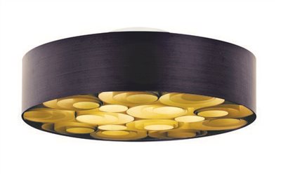 木紋多環 吸頂燈 / 染色木皮 綠