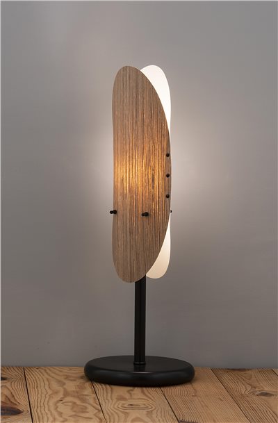 胡桃木防塵燈罩桌燈