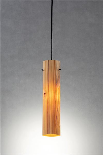 台灣杉原木皮燈罩  