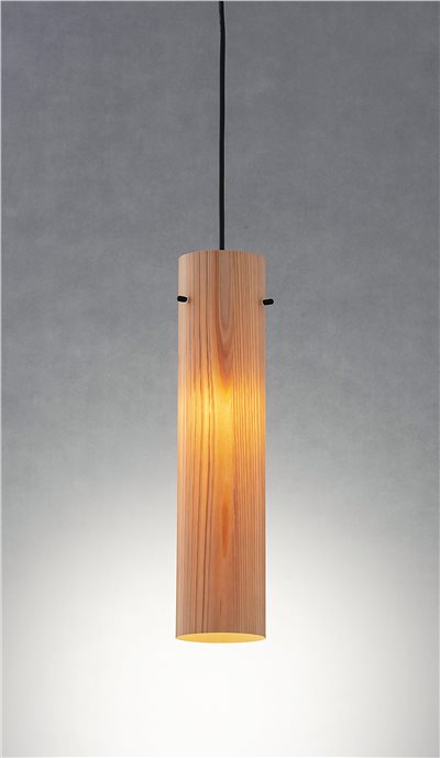 琉球松原木皮燈罩   